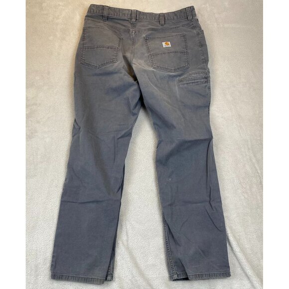 Carhartt Mens Work Pants 36x32 Rugged Flex 5-Pocket Relaxed Gray Straight Casual - Picture 15 of 15